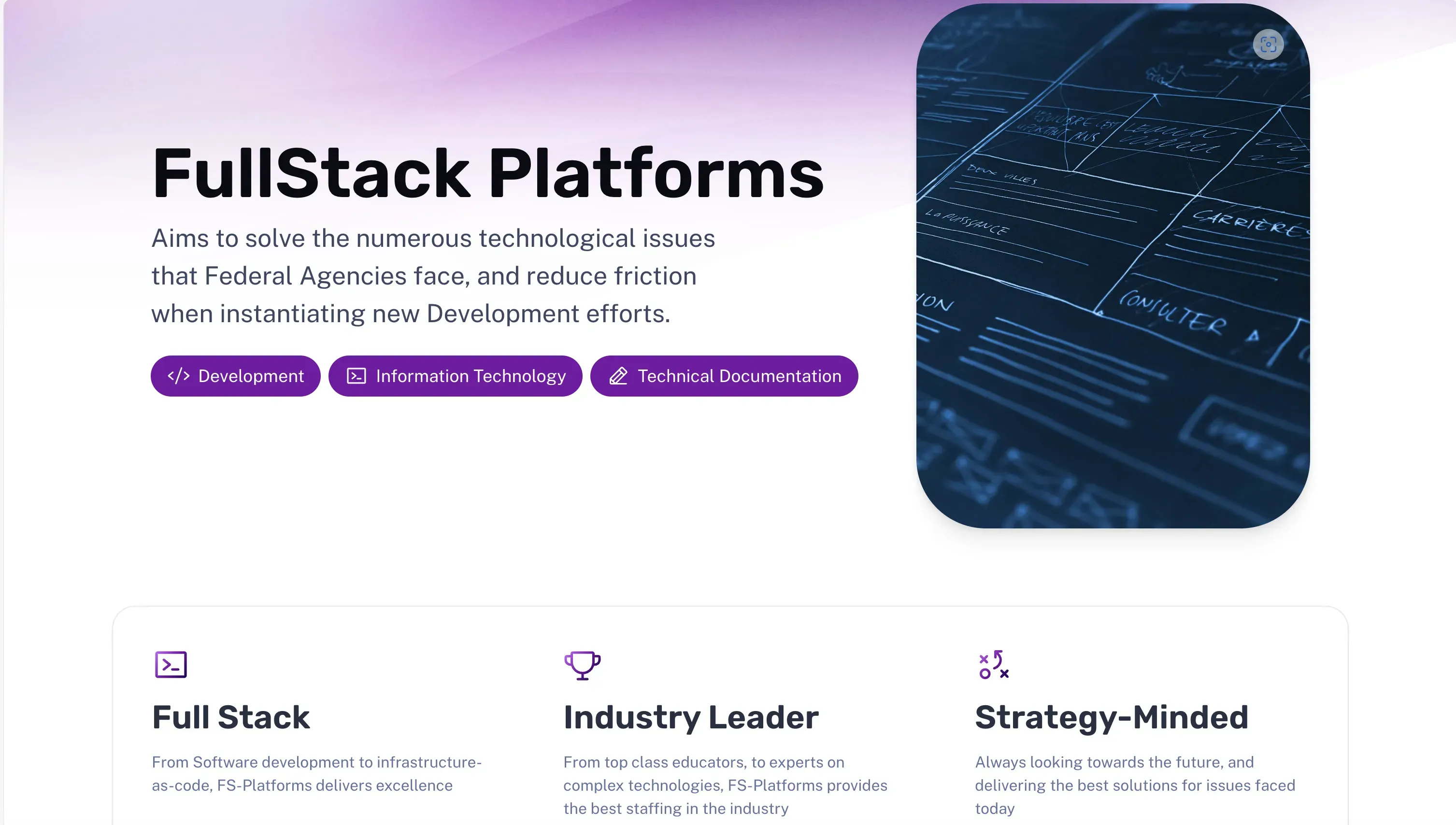 image of our original website
